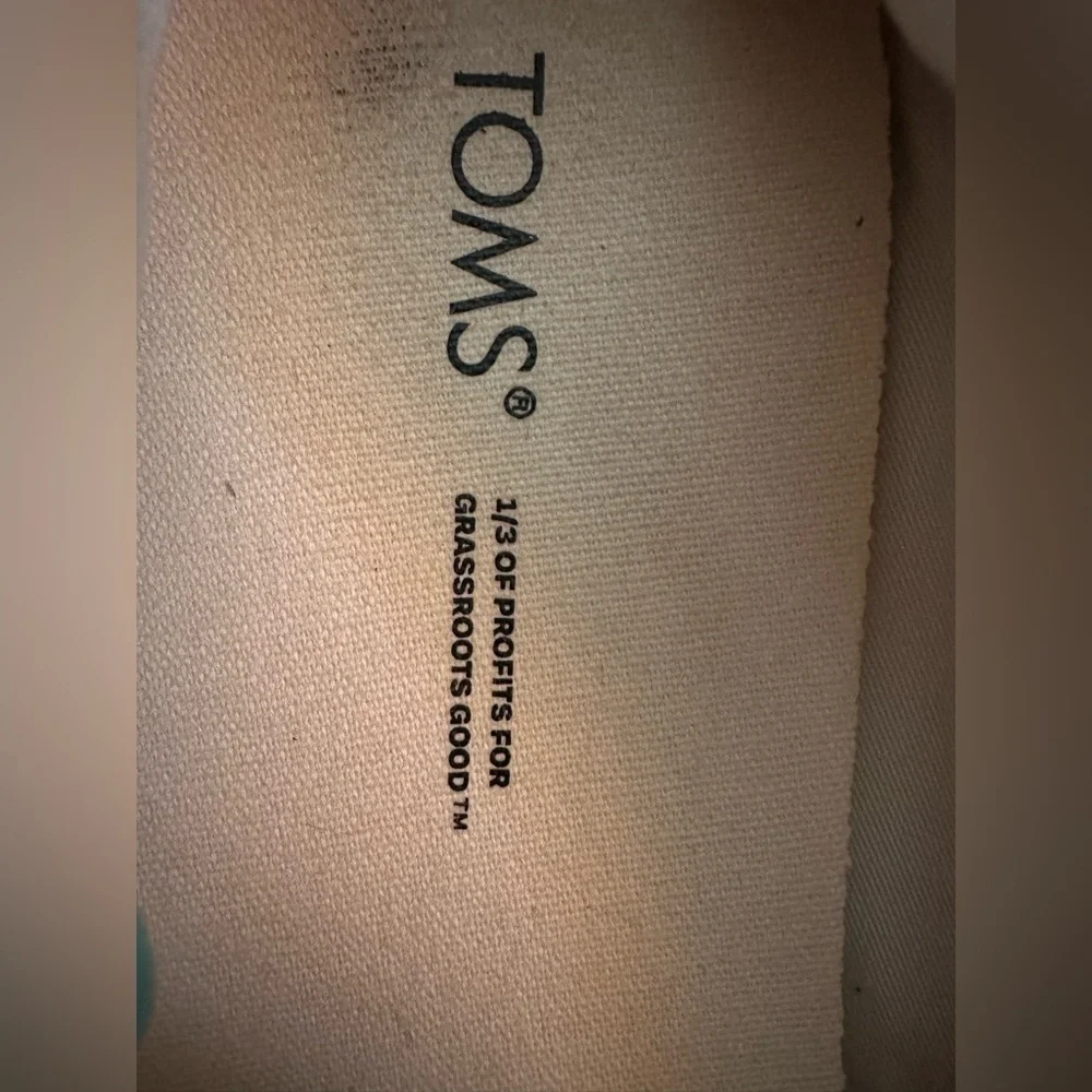 TOMS Dark Blue Alpargata Rope Canvas Espadrille size 9